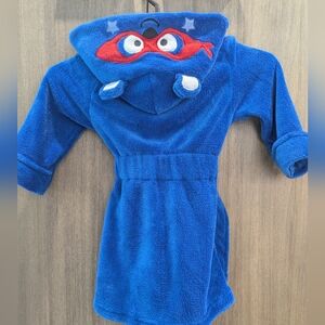 Kids Blue Hooded Pajama Robe